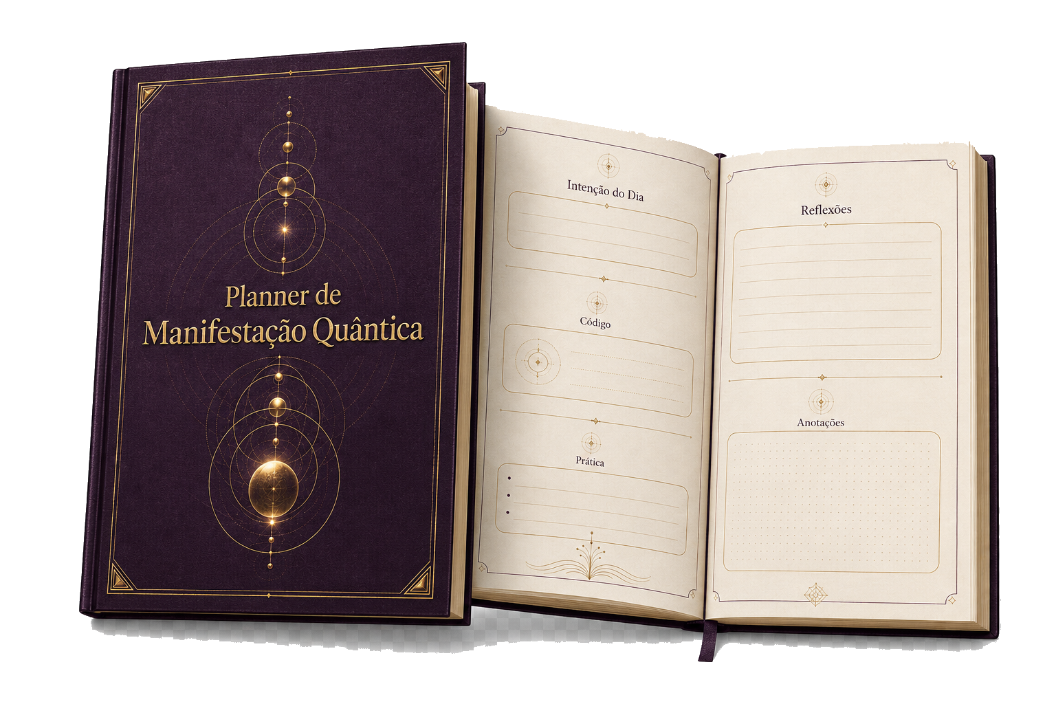 Capa do bônus 1: Planner de Manifestação Quântica